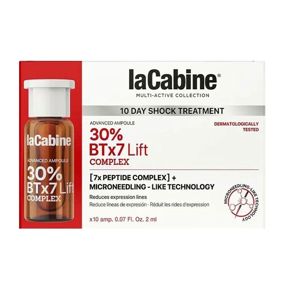 Висококонцентрована ліфтингова ампула для обличчя LaCabine 30% BTx7 Lift Advanced Ampoule з 30% 7-пептидного комплексу, 10*2 мл